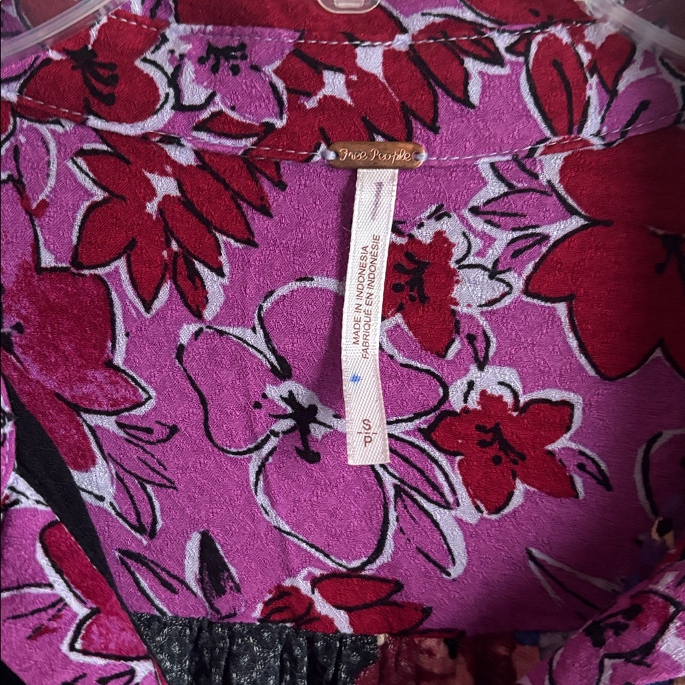 Free People | Brunch A Bunch Floral Tunic Sz S - Picture 11 of 13